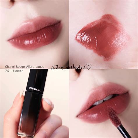 chanel rouge allure 75 fidelite|CHANEL Rouge Allure Laque Ultrawear Shine Liquid Lip Colour, 75 .